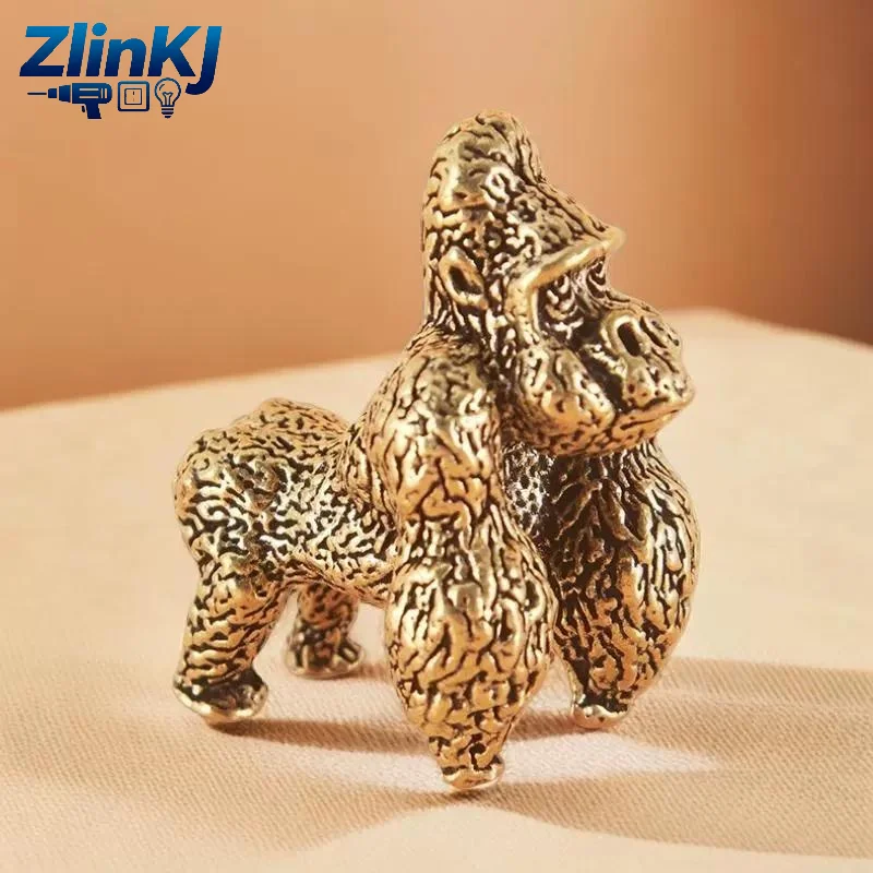 Antique-style Gorilla Tea Table Tea Pet Office Desktop Animal Decorative Figurine Electroplating Process