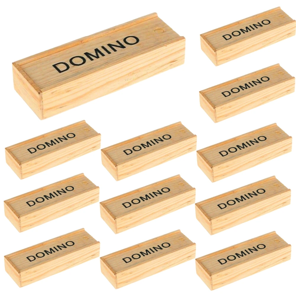 New Sale Wooden Domino Board Games Travel Funny Table Game Domino Toys Kids Children Educational Toys For Children Gifts