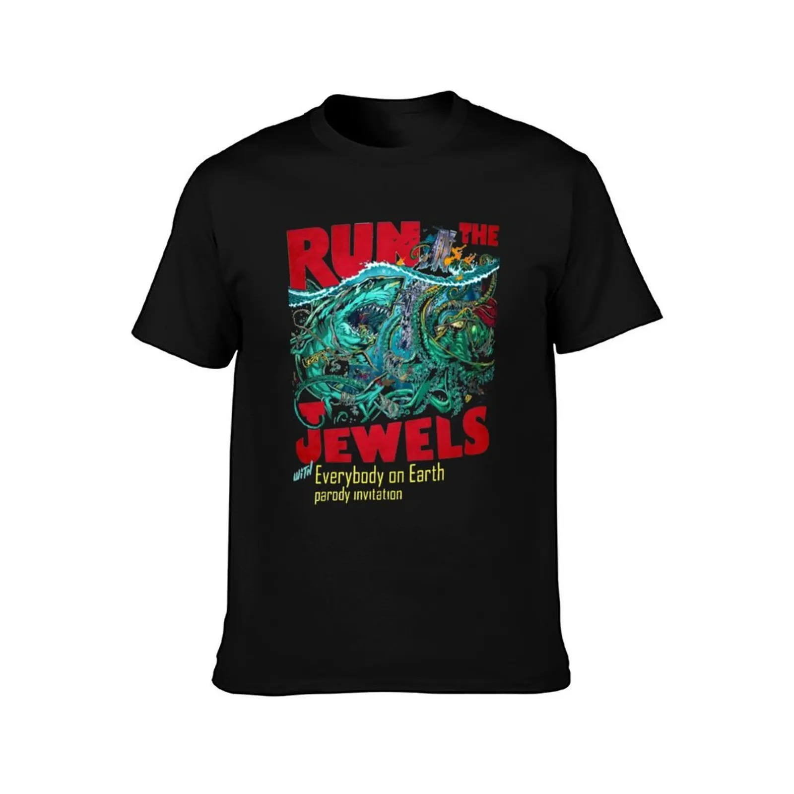 Predatory Shark Shirt T-Shirt, Summer Casual Cotton Tee, Oversized Streetwear Tops, Vintage Graphic Print, Unisex Men Women