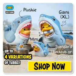 Numskull TUBBZ Cosplaying Duck Classic Movie Figures Model Toy Cute Cartoon Yellow Duck Collectible Desktop Ornaments Kids Gifts