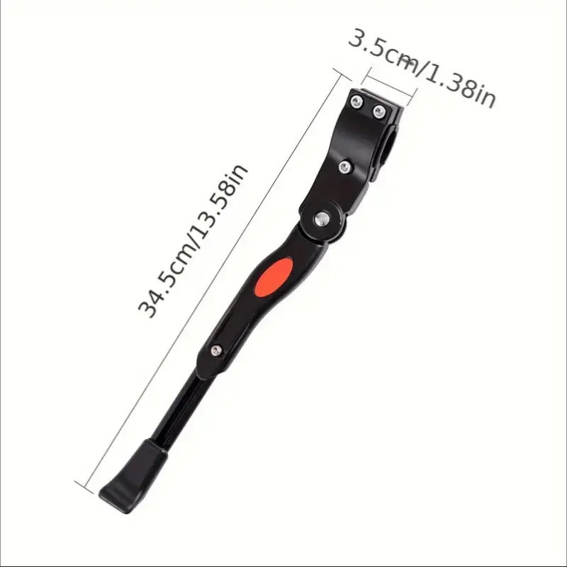 مسند من سبائك الألومنيوم، دعامة خلفية للدراجة بطول قابل للتعديل، دعم جانبي للدراجة مقاس 26 بوصة