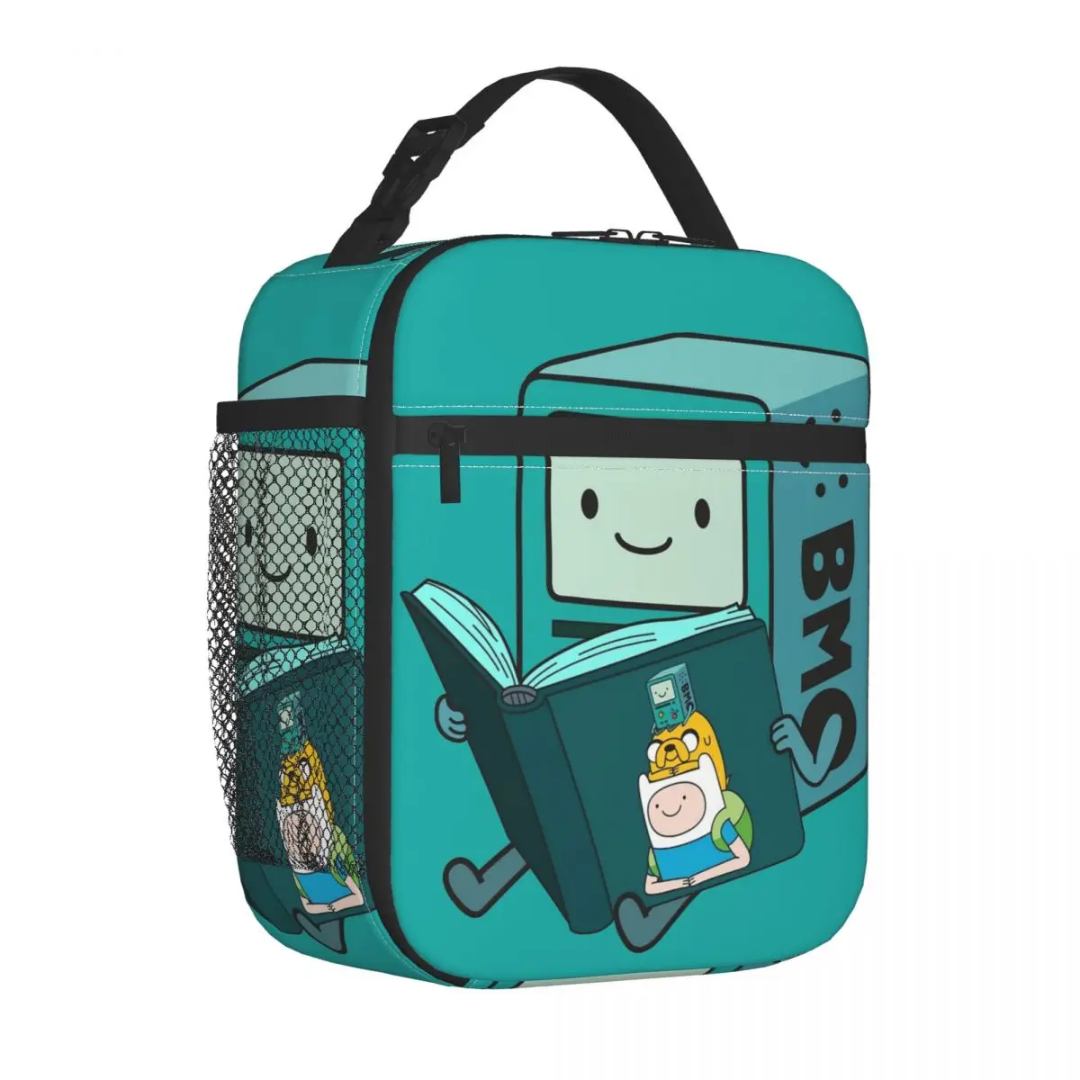 BMO Book Adventures Time Cartoon Insulated Lunch Bags Cooler Bag Meal Container Leakproof Tote Lunch Box for Men Women Picnic