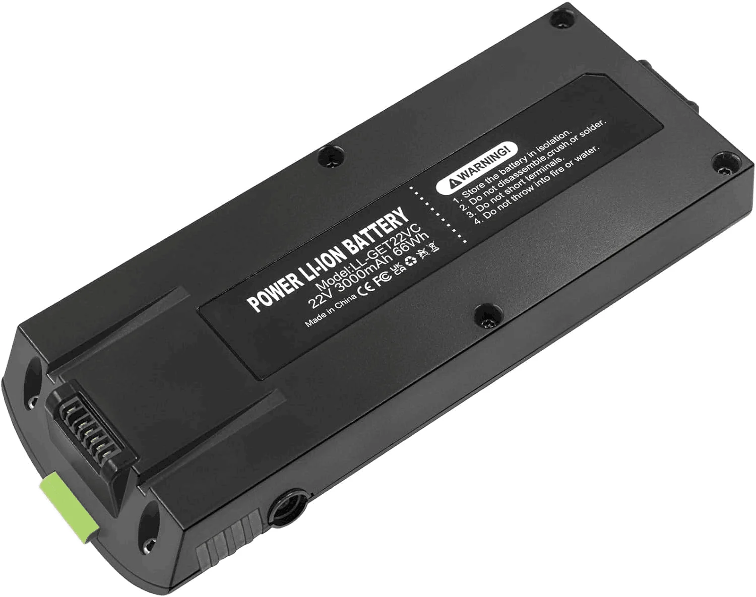 22V 3000mAh Li-ion Vacuum Battery for Gtech Pro Stick Suitable for Models Pro ATF301 Pro K9 ATF303 (Green)