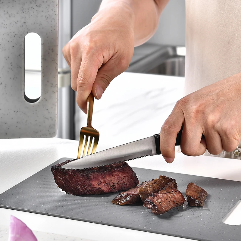 Ensemble de 4 planches à découper avec support, accessoires opaques de cuisine coordonnants