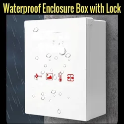 Plastic Waterproof Enclosure Case with Lock, Rainproof Enclosure Box with Lock, Electrical Enclosure Case, Waterproof Sealed Box