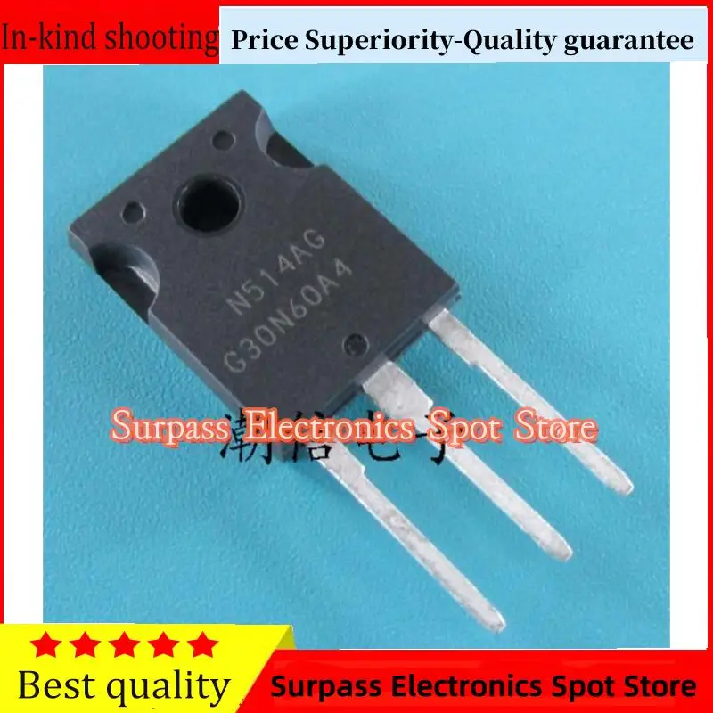 

10PCS-100PCS G30N60A4 HGTG30N60A4 IGBT 75A 600V TO-247 Price Superiority-Quality guarantee