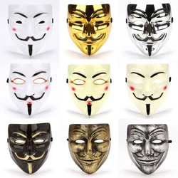 Máscara de película Cosplay V para Hacker, Anonymous Guy Fawkes, Halloween, fiesta de Navidad, regalo para adultos y niños, máscara temática de película