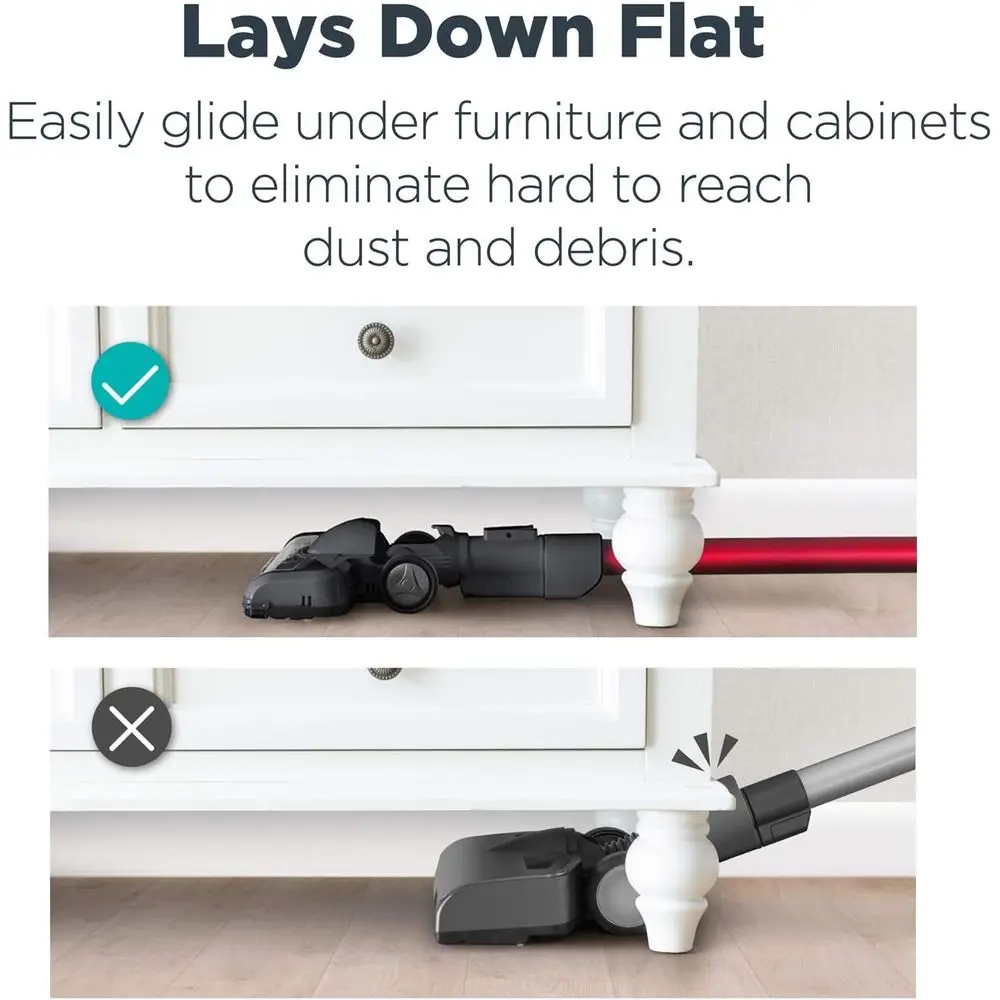 Lightweight Cordless Stick Vacuum Cleaner Convenient for Hard Floors, Rechargeable Handheld Vacuum Cleaner Portable with Powerfu