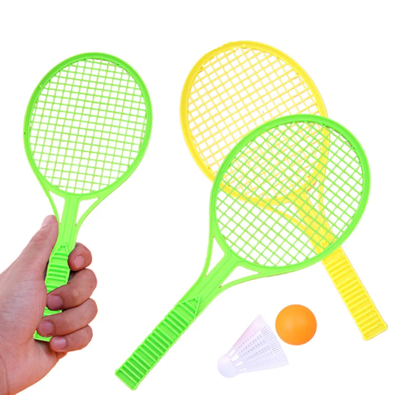 Children Mini Badminton Tennis Racket with Two Balls Plastic Parent-child Physical Exercise Baby Ball Games Summer Gifts TMZ