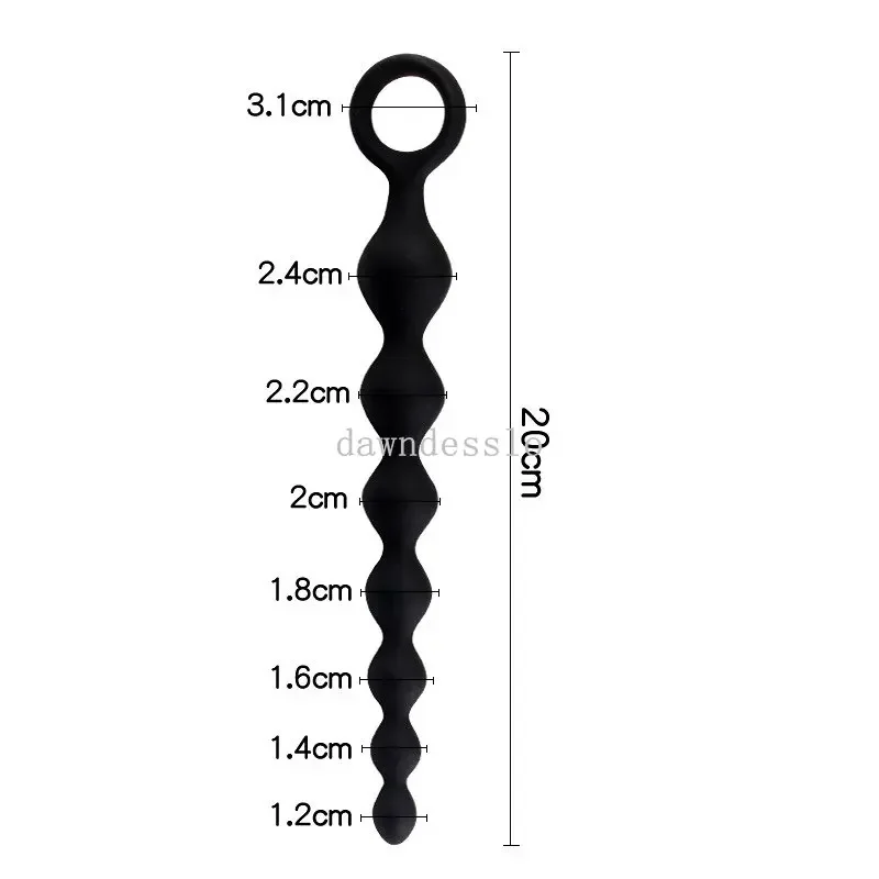 Bolas estimuladoras de próstata para hombres y mujeres adultos, tapón Anal de silicona de 20CM, 18 +, pareja, coqueteo, erótico Gay, Juguetes sexuales SM