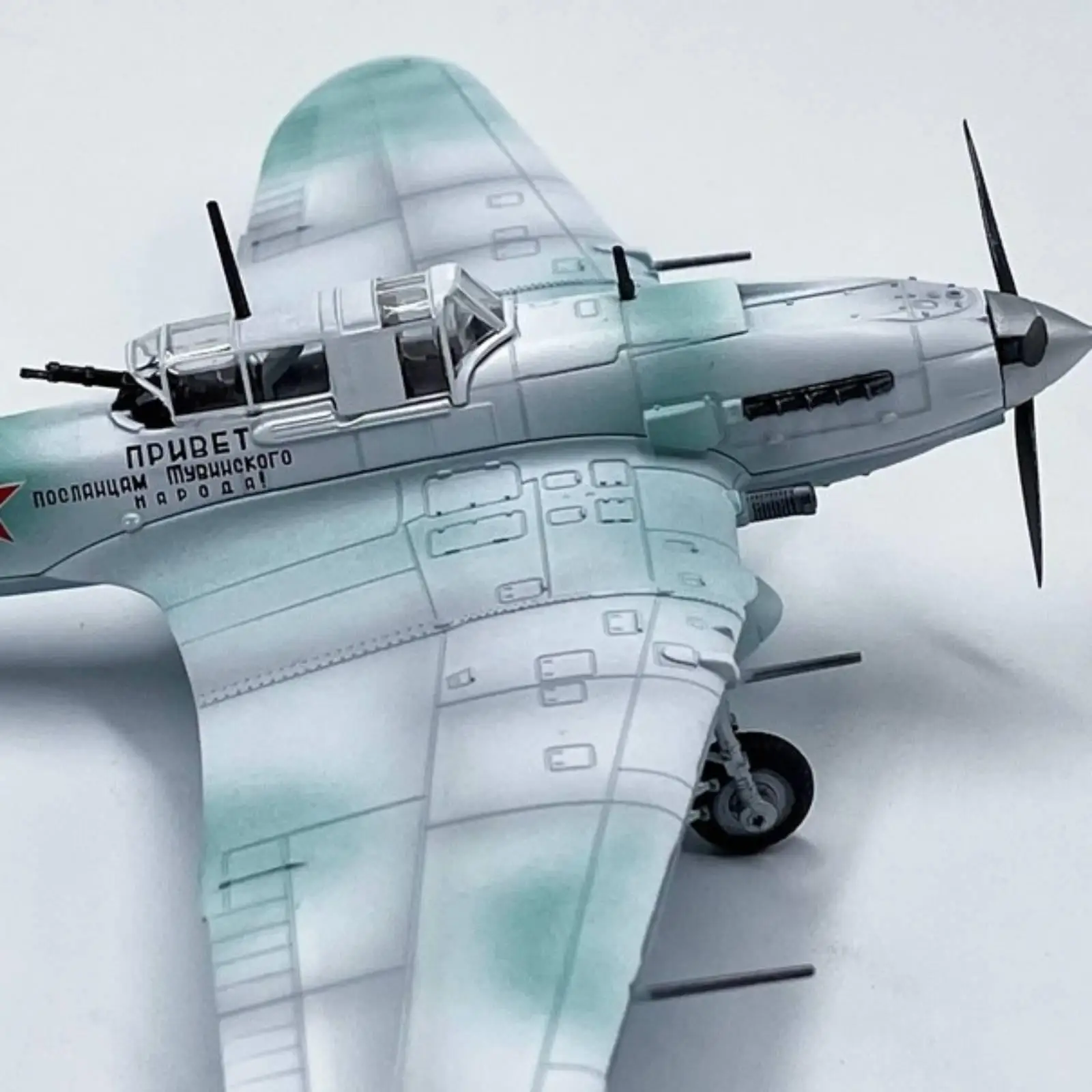 Vintage Warplane Model Model Aircraft 1:72 Scale Cast-Metal Aviation Model Model Full-Metal for Aviation Enthusiasts,