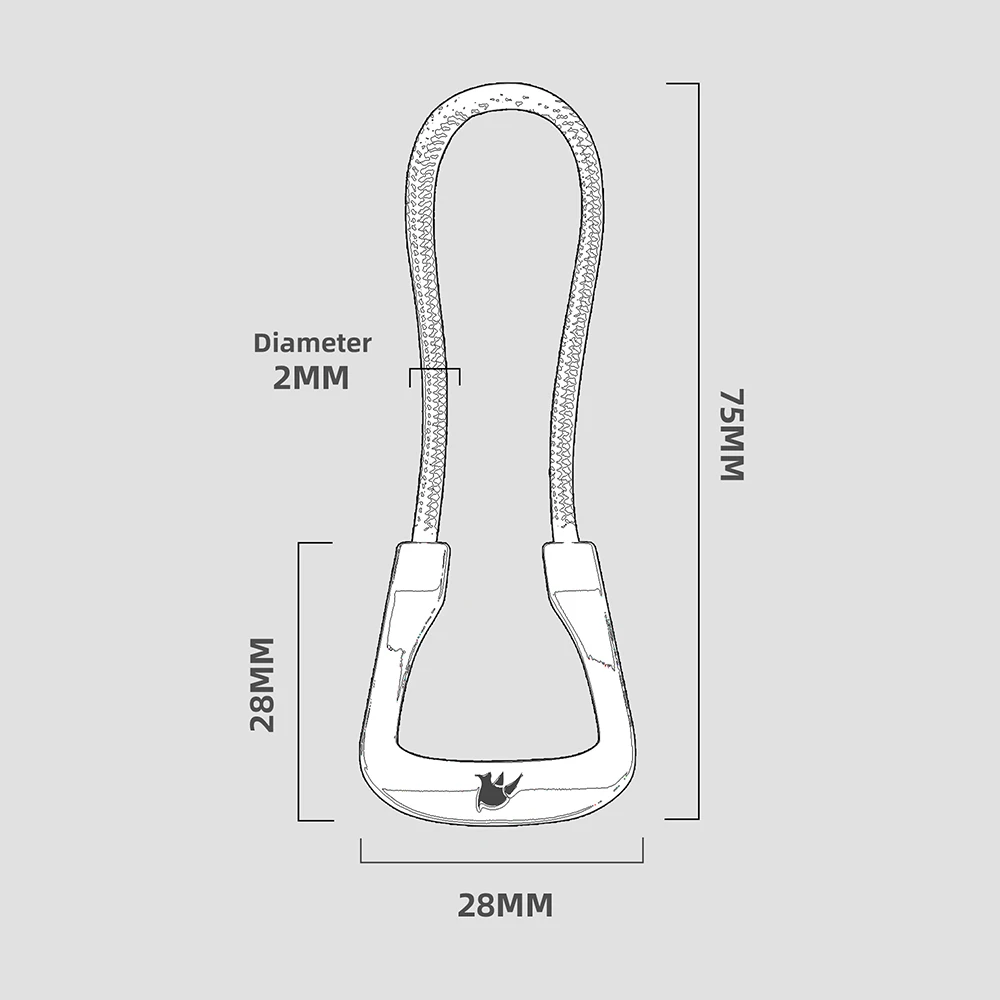 Rhinowalk Replacement Zipper Pull Ring – Universal Refit Ring for Bike Bag Moto Bag Backpack Travel Bags Jacket Zipper repair