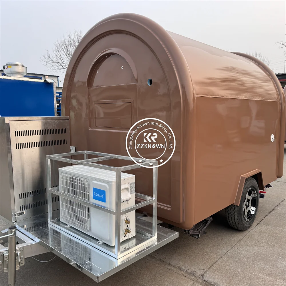 شارع المحمول الآيس كريم عربة امتياز هوت دوج القهوة كشك عربة بيع المواد الغذائية مقطورة امتياز شاحنة الغذاء للبيع