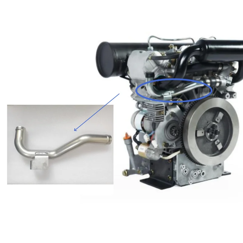 2V80 OUTLET PIPE FIT DIESEL ENGINE KD2V80 CD2V80 YP2V80 EV80 HY2V80 YW2V80 FLM2V80 GENERATOR 8KW 10KW 12KW IRON WATER PIPE