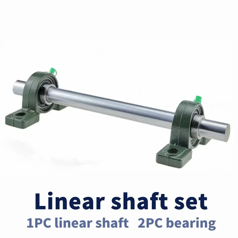 

Optical Axis Linear Rail Shaft OD12/15/17/20mm + 2Pcs Vertical bearing fixed seat UCP/UCFL outer spherical support seat for DIY