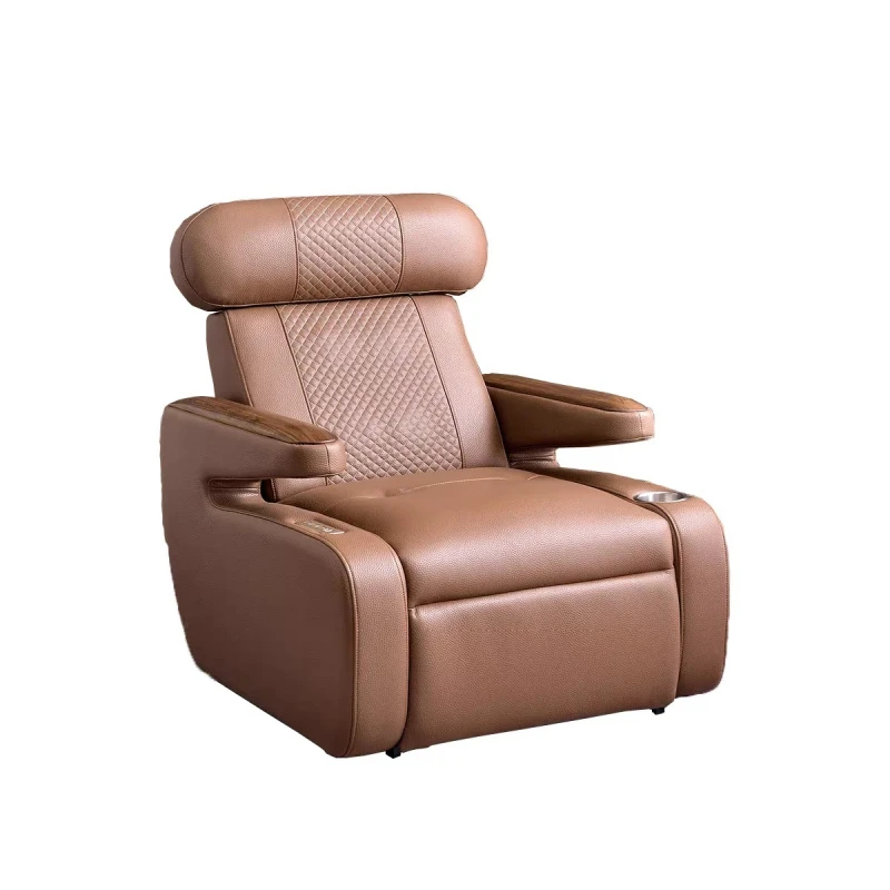 Soft Leather Massage Recliner Aviation‑Style Home Accessory