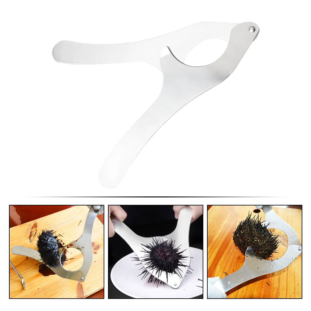 Stainless Steel Sea Urchin Sea Food Shell Opening Shucker Shear Tool Seafood Opening Tool kitchen essentials