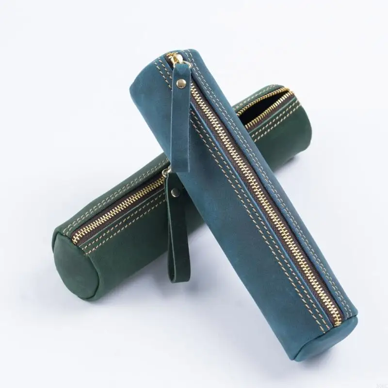 حقيبة قلم قلم جلدية حقيقية من أجل الرصاص في مكتب الأعمال المدرسي N0HC #1