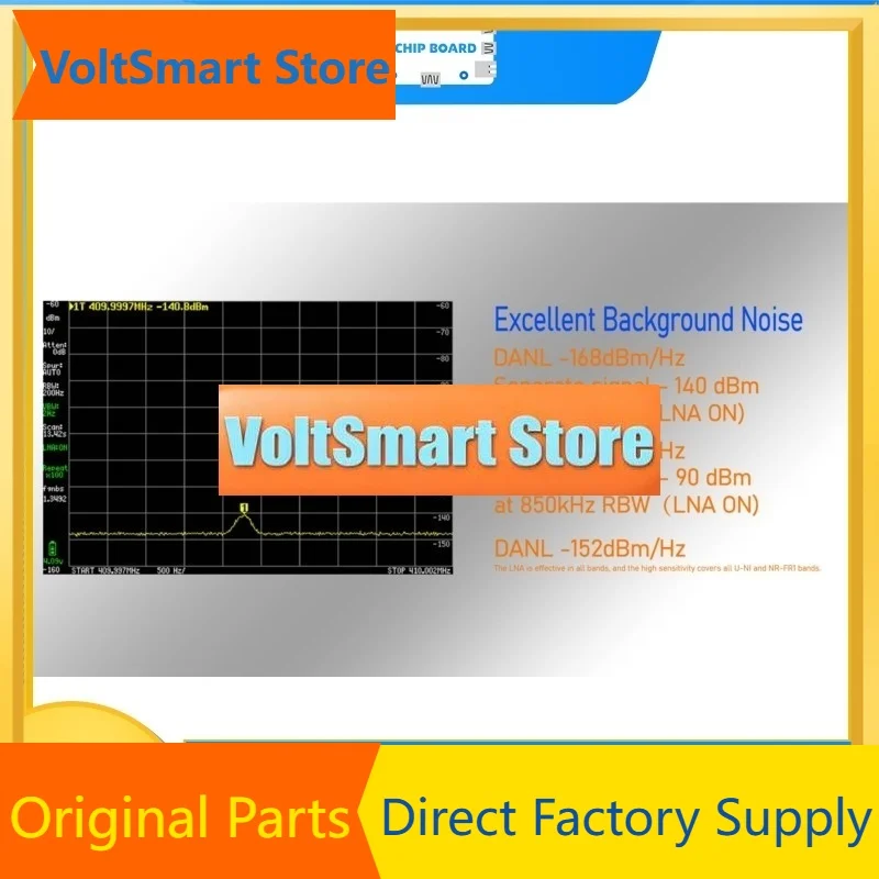 VoltSZS-407 TinySA Ultra Plus Spectrum Analyzer, 4-inch Screen Handheld RF Analyzer With 5000mAh Battery And 100kHz To 7.3GHz