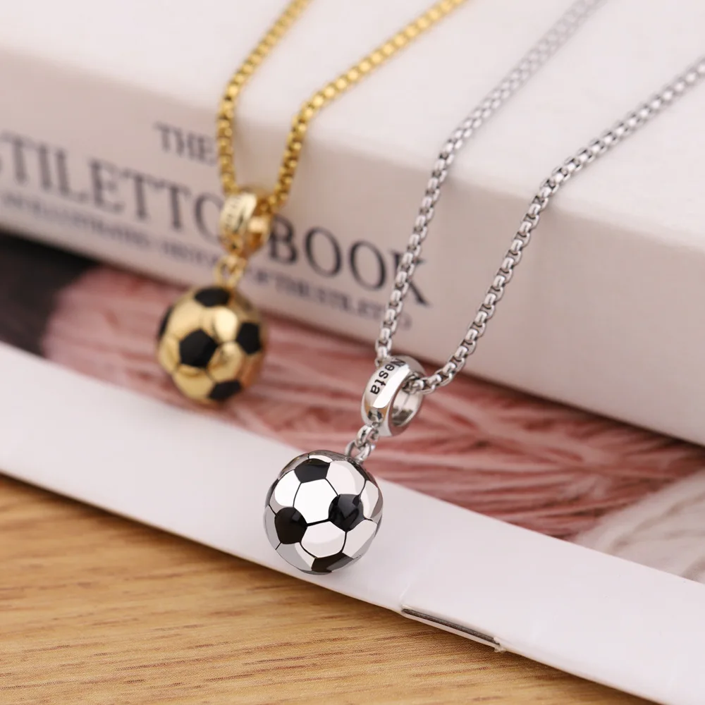 

Personalized Soccer Name Necklace - Custom Engraved Stainless Steel Pendant for Fans