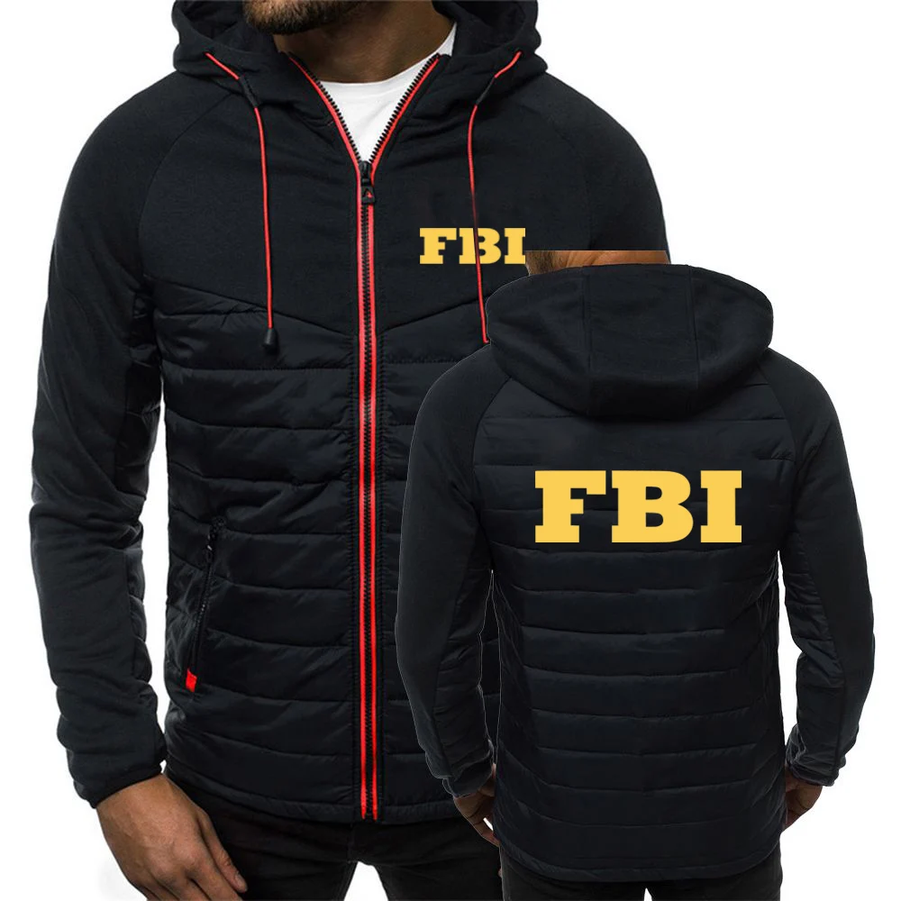 

FBI 2021 Men's New Winter Fashion Jackets Warm Windbreaker Coats Cotton Waterproof Outwear Casual Hoodies Thicken Tops Clothing