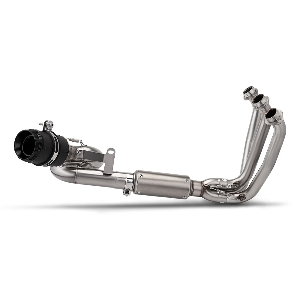Full Exhaust System for CFMOTO 675SR CF675SR 675R-R 675SR-R, Front Link Pipe + Muffler with DB Killer