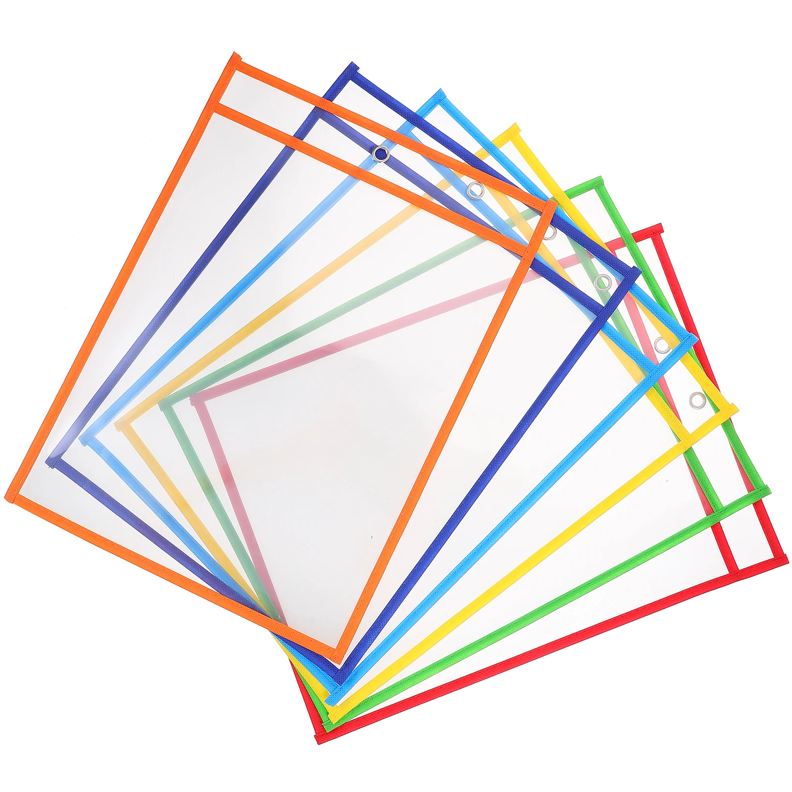 

6 Pcs Pages File Rack Accessories Office Storage The Pet Removable Clear Paper Holder