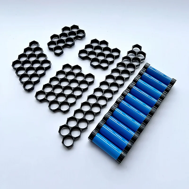 18650 Cell Battery Holder Flat Head Dislocation Bracket Compact Bracket Can Be Spliced, Module Battery Pack Bracket
