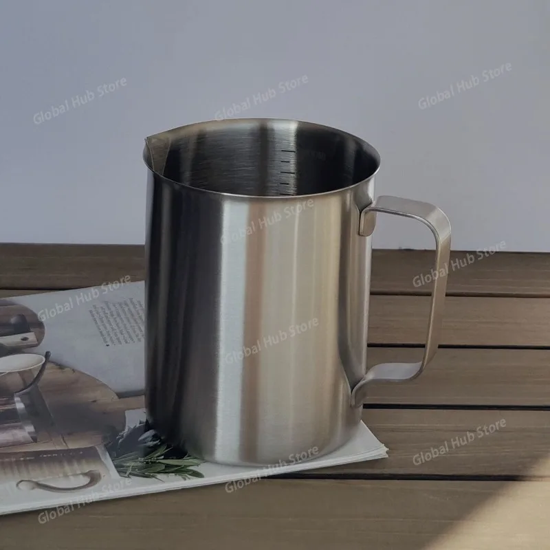 1L 304 Stainless Steel Measuring Cup - Graduated in ML, for Baking, Kitchen, Soy Milk and Milk Tea
