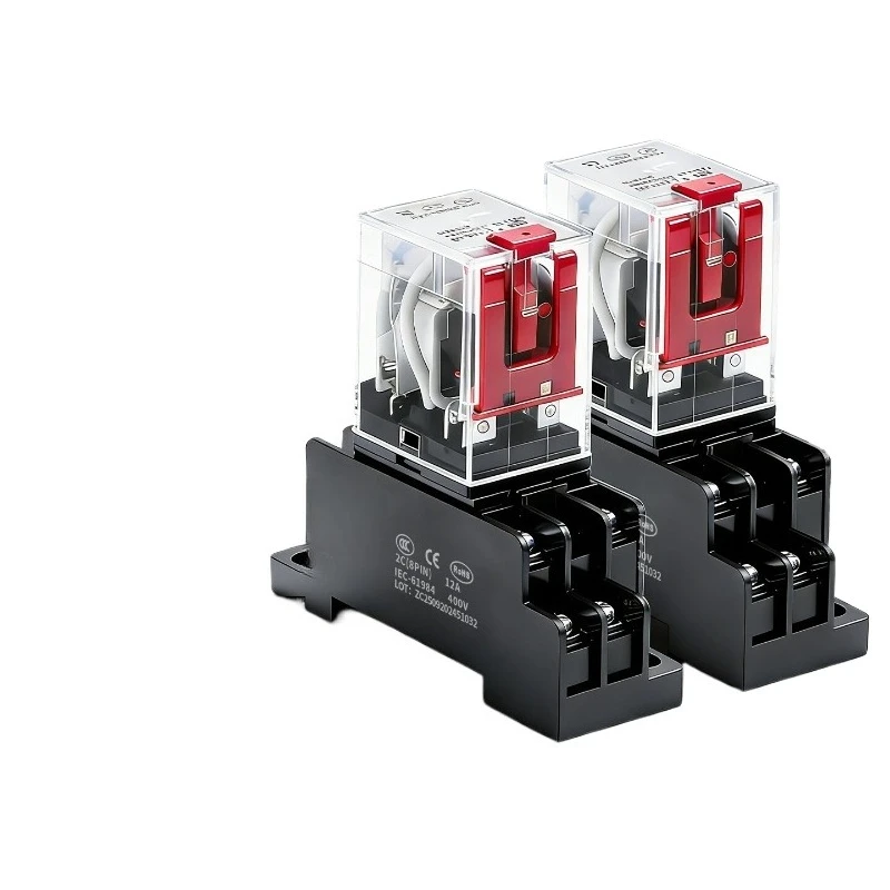 

Electromagnetic Intermediate Relay HH52P/54P/64P DC DC12-24V AC AC110-220V8 Pins 14 Pins