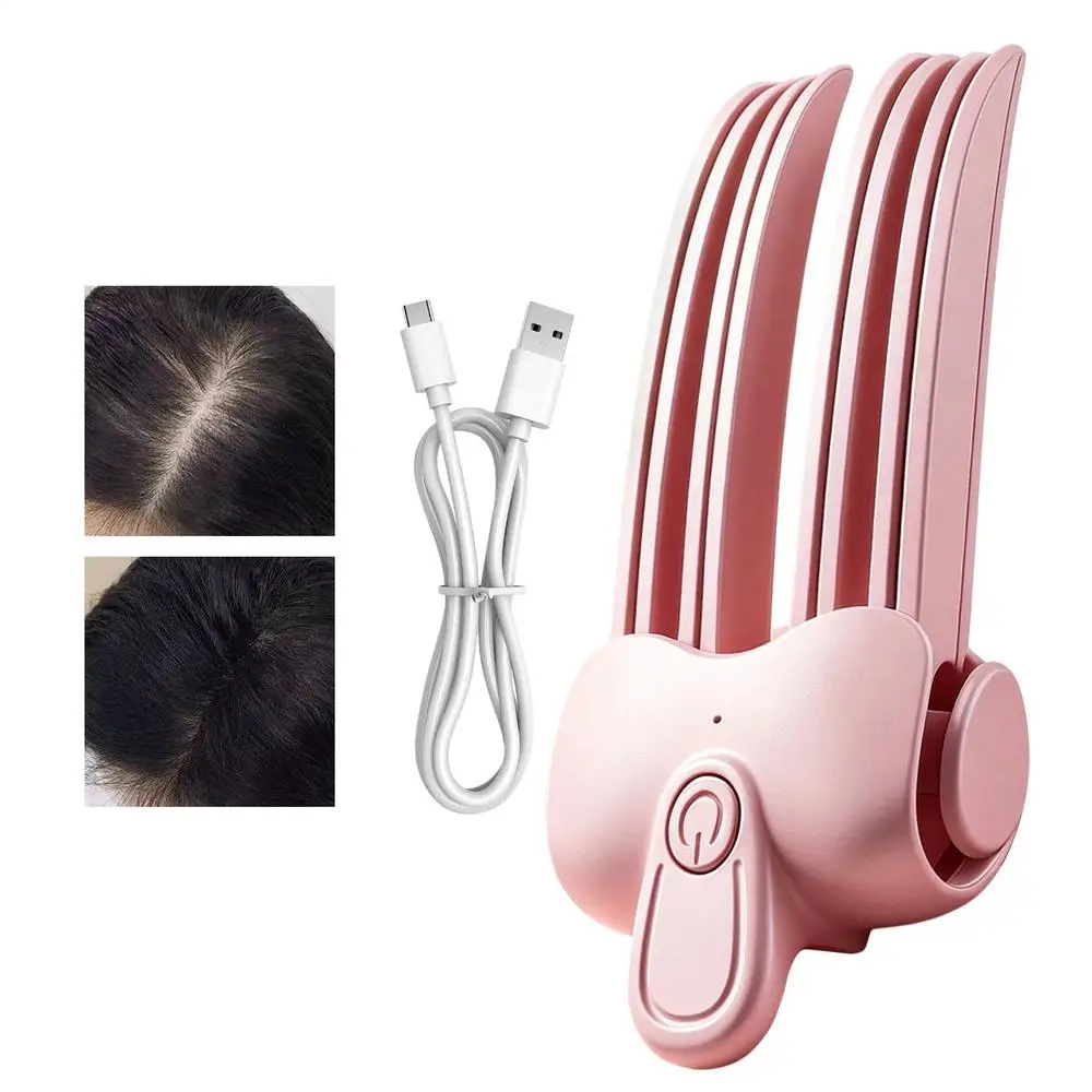 Kabellose Heiz-Root-Volumen-Clips, Anti-Verbrühungs-Haarwurzel-Flauschiger-Kamm für den Haaransatz, kabelloser Root-Lifter-Kamm für Zuhause und Friseursalon – Detail 4