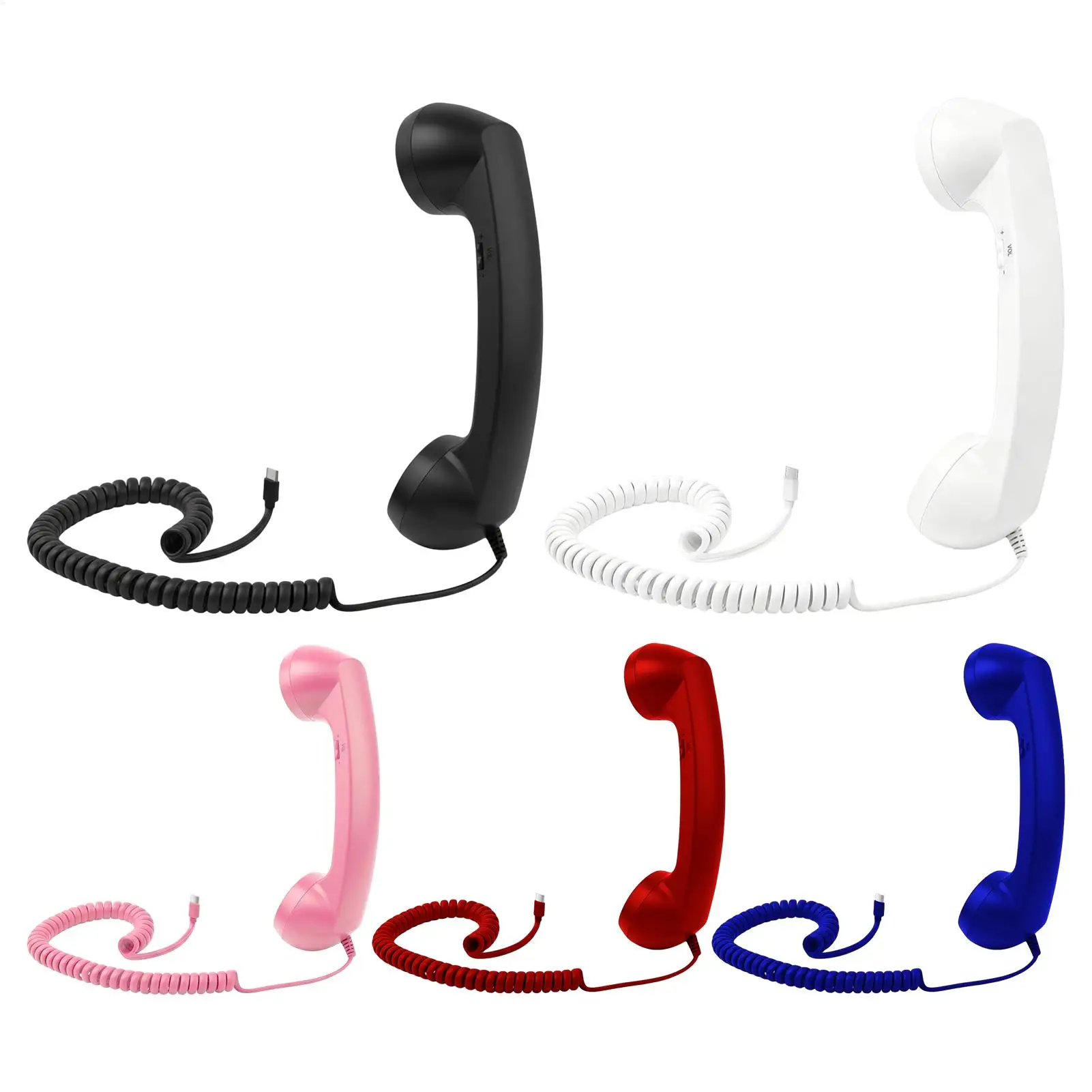 Retro Phone Adapter Type-C Retro Comfortable Accessory With Microphone Old Fashioned Phone For Offices Travel Kitchen Bedside