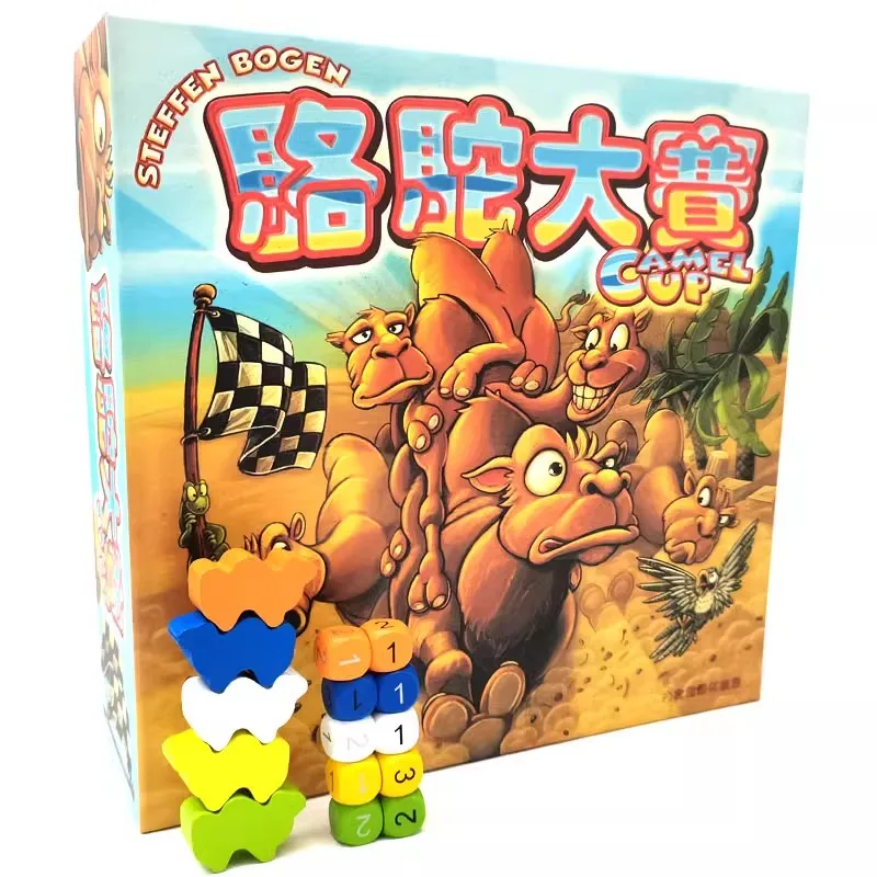 Camel Up Board Game 2-8 Players Easy to Play Family/Party Funny Table Game Friends Entertainment With Super Cup Expansion