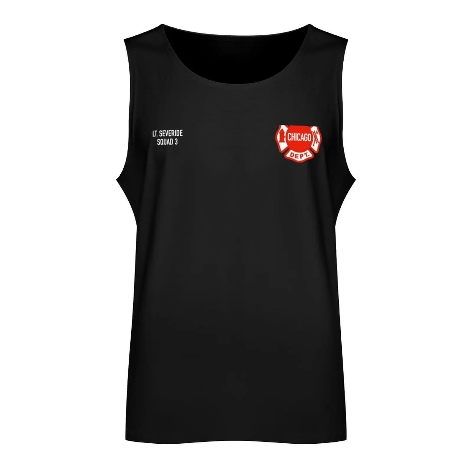 CHICAGO FIRE - LT. SEVERIDE - SQUAD 3 Tank Top sleeveless Vests mens designer clothes summer clothes men 2024