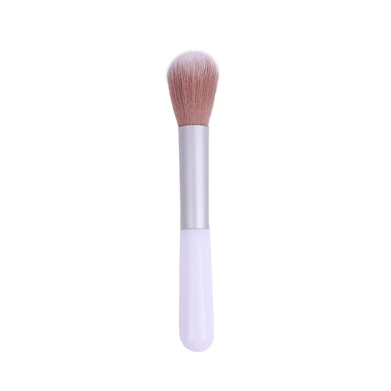 White Pink Professiona High Quality Makeup Brushes Soft Fiber Hair Foundation Brush High Light Blusher Brush Make Up Tools