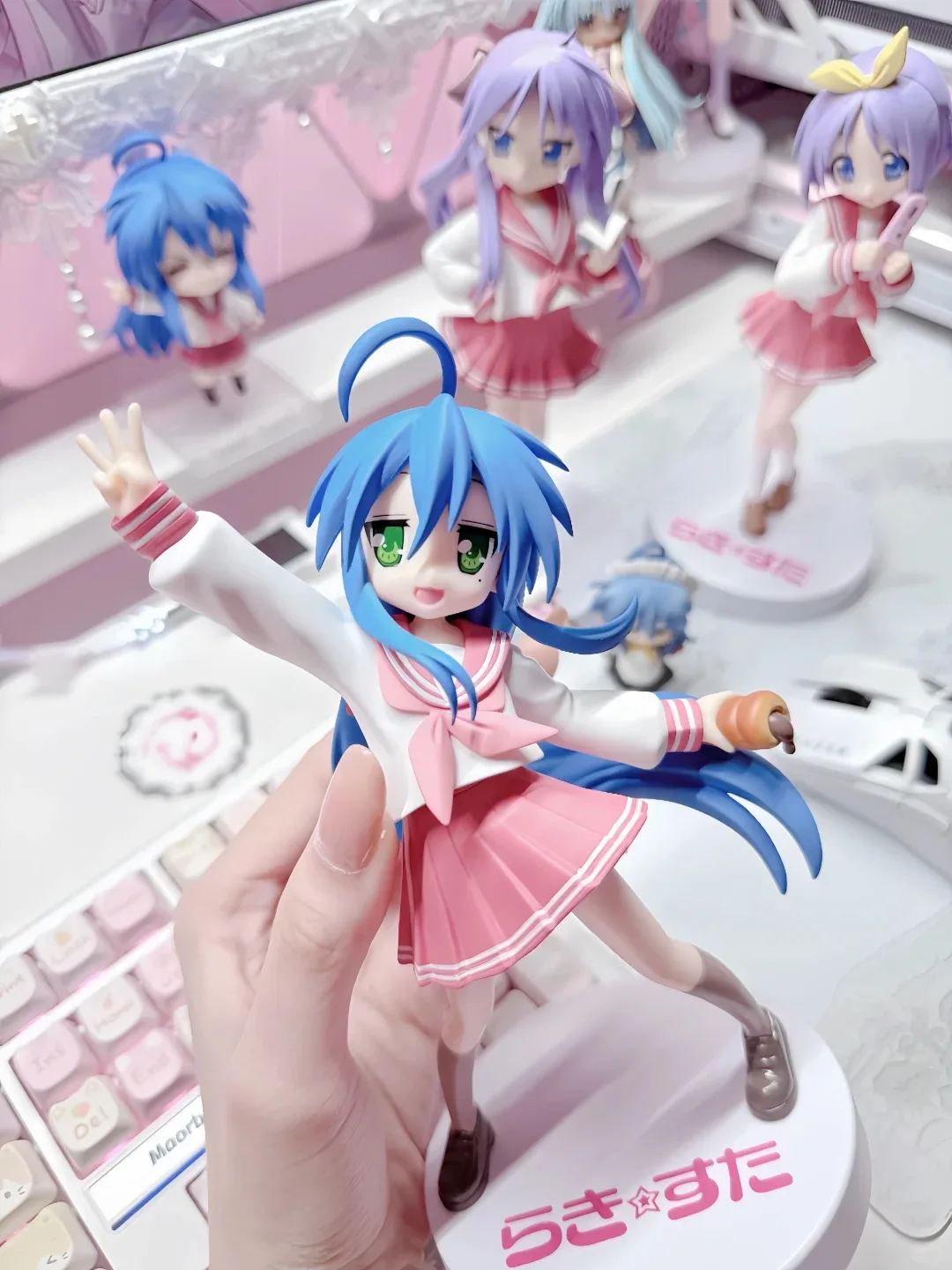 18CM Anime Izumi Konata Figur LuckyStar Figur Auf Lager Original FuRyu Modell Spielzeugpuppe Actionfigur Sammlerstück Geschenk PVC – Detail 4