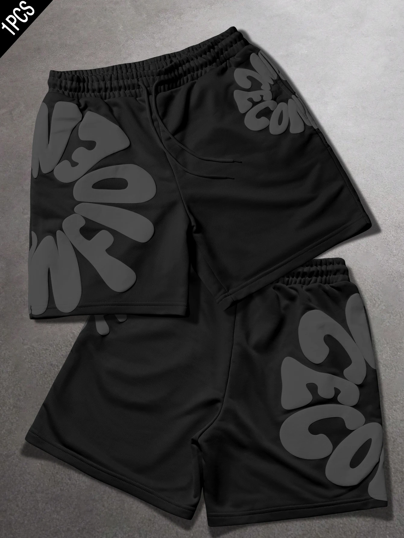 Herren Loose Fit Streetwear Shorts Trendige Marke Y2K Hip Hop Polyester Sportliche Mehrfarbige Schwarz-Weiße S-2XL Vollgrößen Alltagskleidung – Detail 11