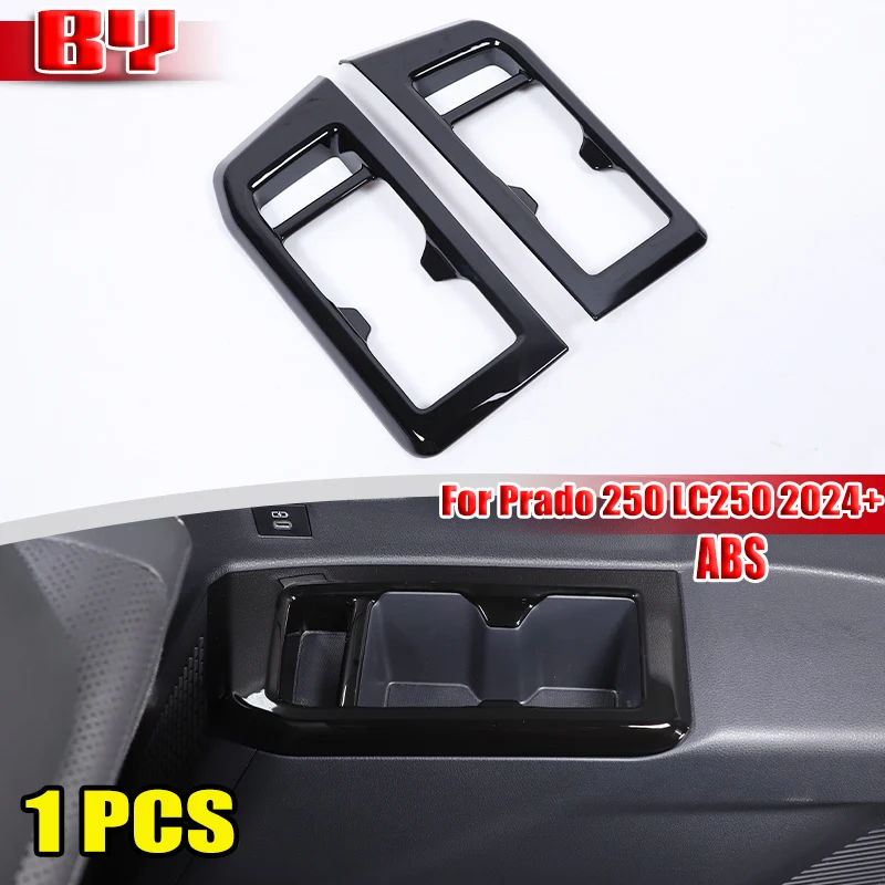 For Toyota Land Cruiser Prado 250 Series 2024+ Car Third Row Both Sides Water Cup Decoration Frame Interior Accessories 2 Pcs