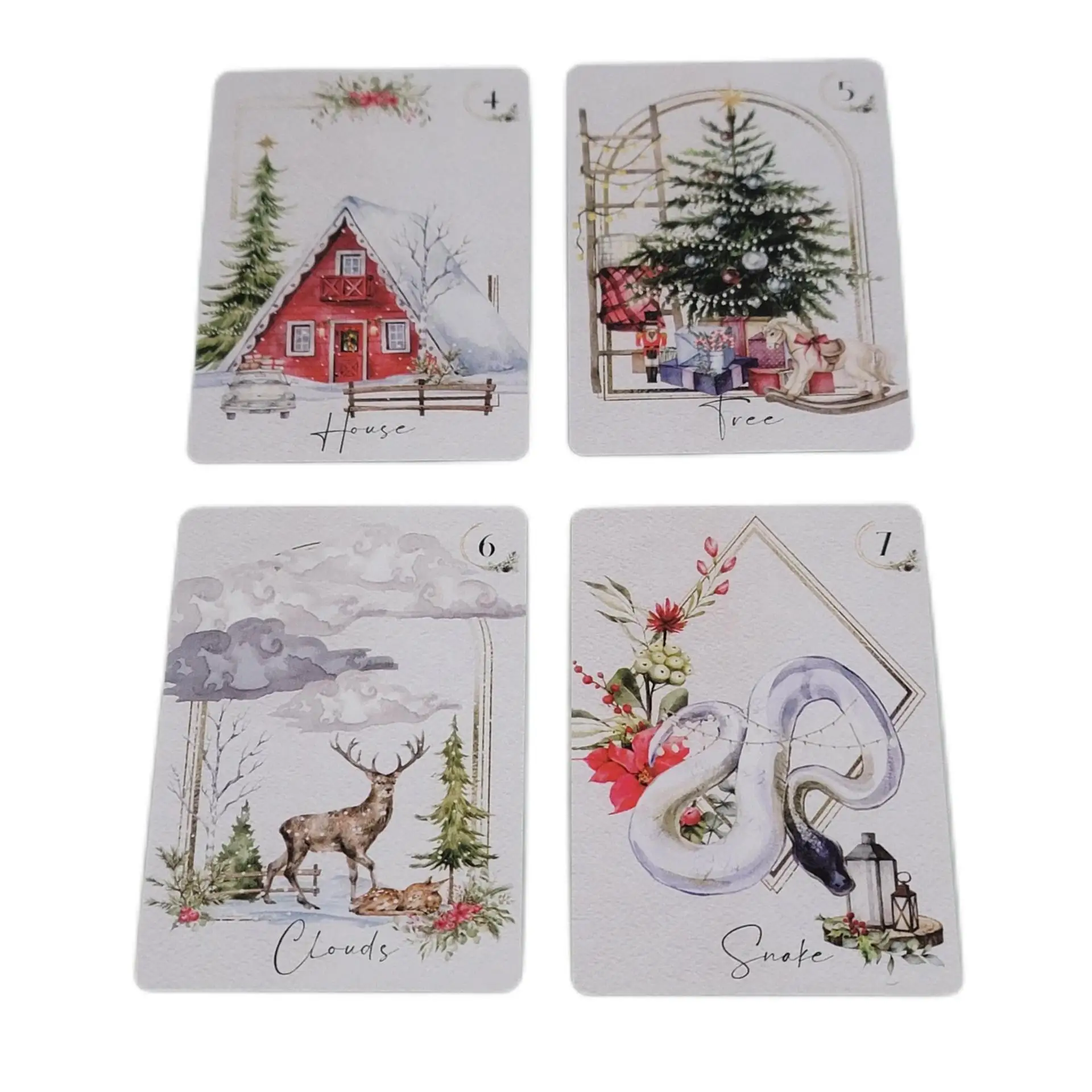 Christmas oracle cards board game  Tarot Deck Game Board Oracle Cards Family Party Playing