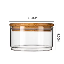 Glass Food Storage Jar Sealed Moisture-Proof Multi-Grain Container Stacked Multi-Layer Kitchen Refrigerator Fruit Salad Bowl