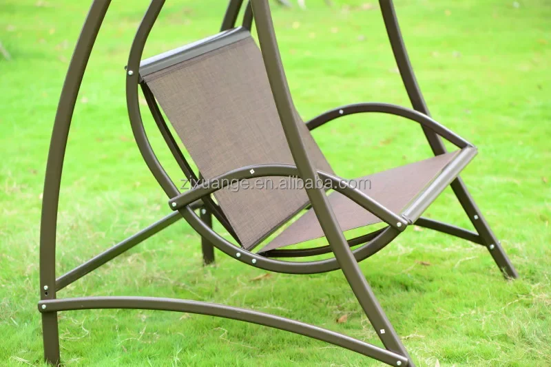 Outdoor Hanging Swing Chair With Canopy 2 seater 3 Seater Hammock Cushioned Outdoor Bench Seat Garden Patio Canopy Swing Chair