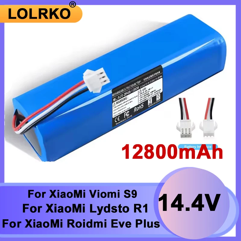 14.8V 5200mAh H18650CH-4S2P Robot Battery For Xiaomi Lydsto R1 Pro HD-STYTJ-W03 S1 YM-S1-W03 G2 Robotic Vacuum Cleaner