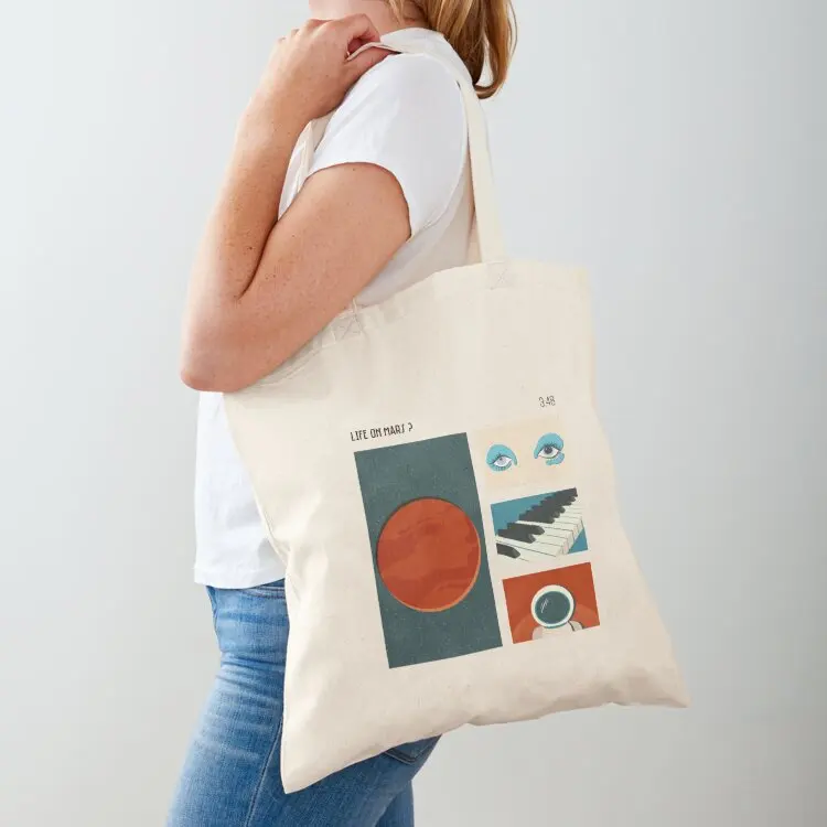 

Life on Mars Tote Bag foldable reusable bag cute tote bag tote custom shopper women canvas