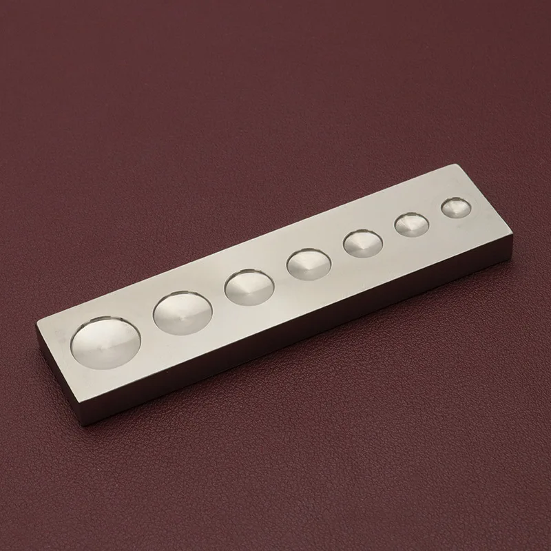 1Piece Rivet Setter Base 7 in 1 Tool Poppers Snap Button Bottom Plate Rivets Mounting Die Base DIY Hand Tool Stainless Steel