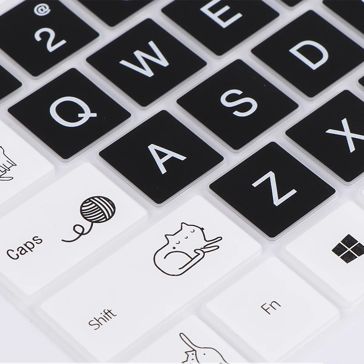 

1Pcs Silicone Keyboard Cover Cartoon Pattern Protective Film Compatible Laptop Keyboard Membrane Computer Protective Film