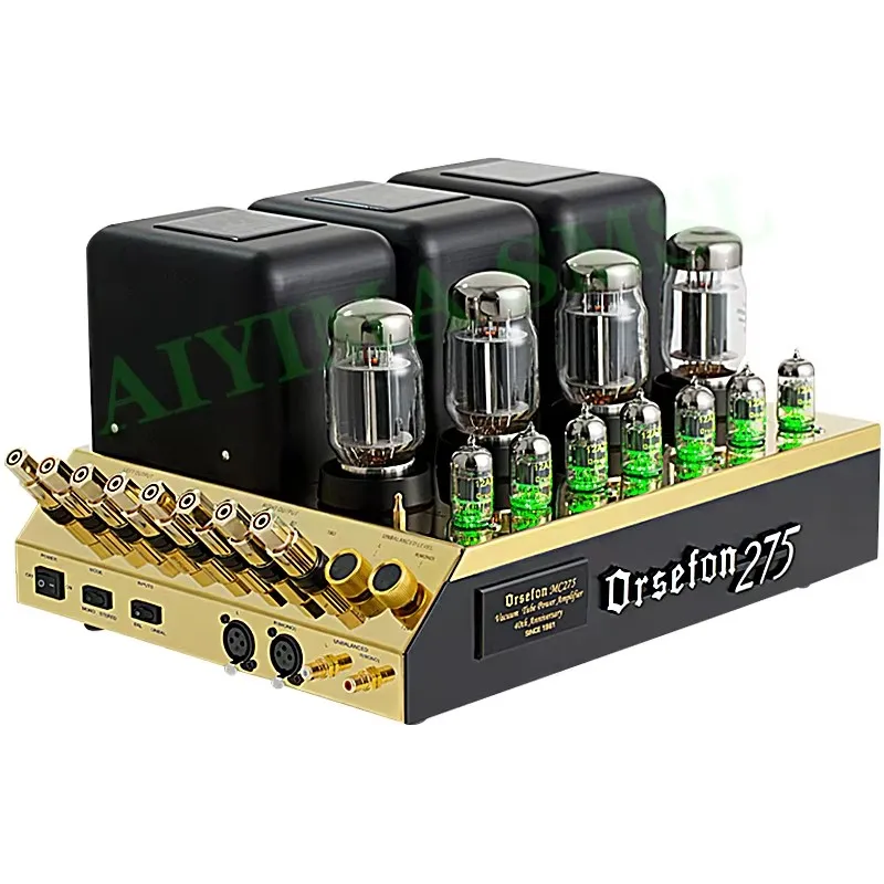 AIYIMA SMSL 75W 2.0 Stereo HIFI Vacuum Tube Post Amplifier 1:1 Copy Mclntosh MC275 KT88 12AX7 12AT7 Vacuum Tube Rear Amplifier