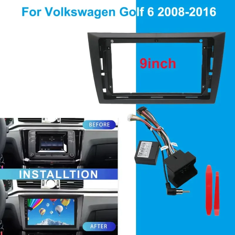 For Renault Megane Fluence 9 Inch Android Car Radio Fascia Frame Dashboard Multimedia Panel