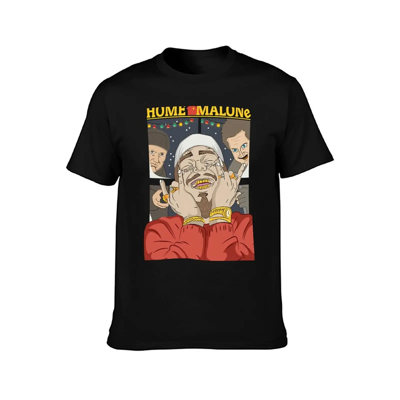 Home Malone Funny Home Alone Christmas Movie Unisex T-Shirt Streetwear Print Tee Shirt T-Shirt