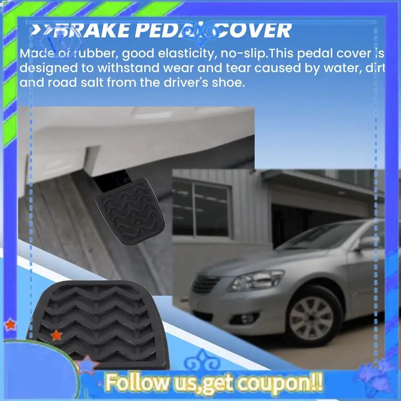 

2PCS Clutch Brake Pedal Pad Rubber For Toyota Camry Hilux Vigo KUN 31321-52010,3132152010