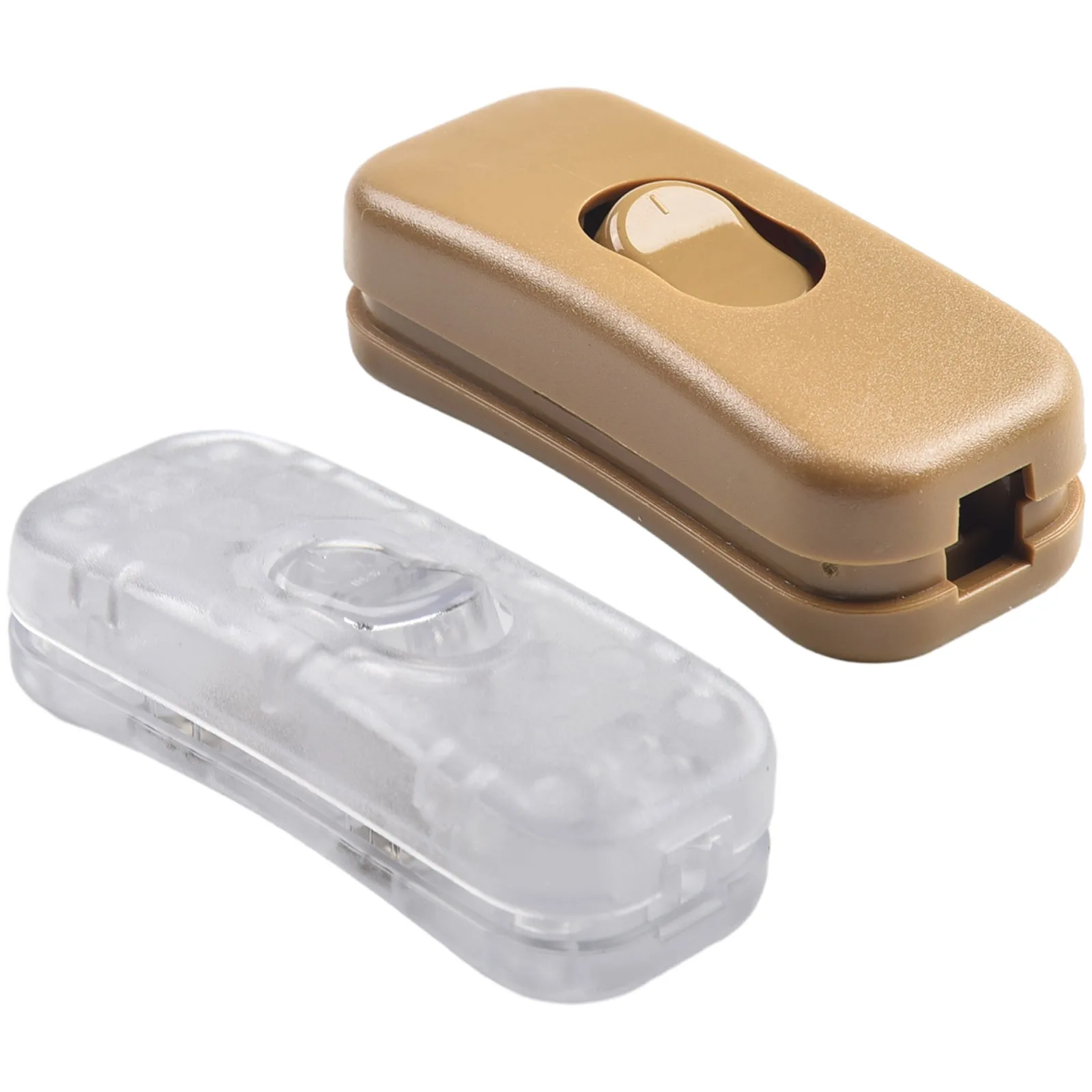 LED ランプ オンライン スイッチ、303 押しボタン スイッチ、白い構造、マット ハウジング、光沢のあるロッカー、テーブル ランプ用